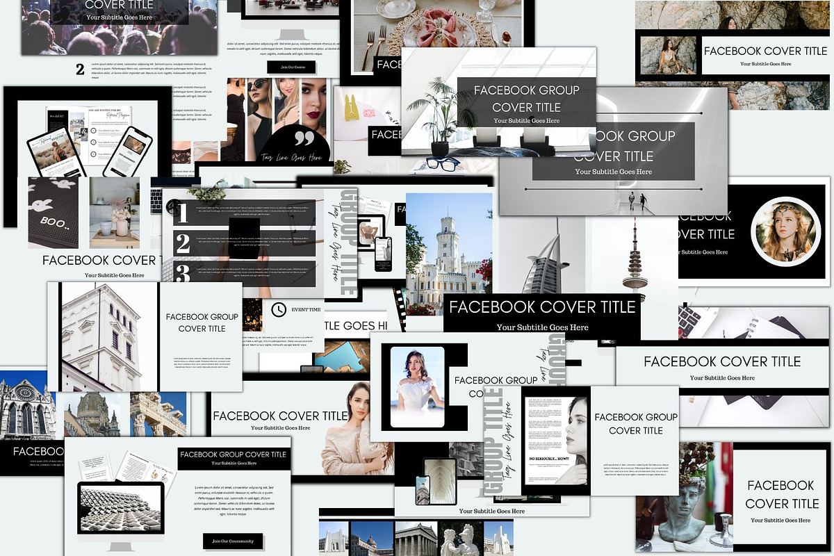Facebook cover templates, Facebook, a Social Media Template by Millennials Marketing (Photo 2 of 6)