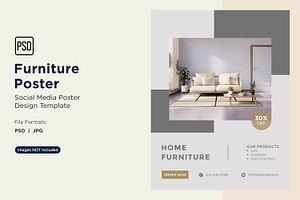 Modern Furniture Poster Design 11, a Social Media Template by shahsoft