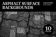 10 Asphalt Surface Backgrounds, a Background Graphic by PopotLane (Thumbnail 1 of 7)