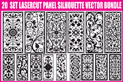 Elegant Lasercut Panel Vector Bundle, an Illustration by yasushie (Thumbnail 1 of 21)