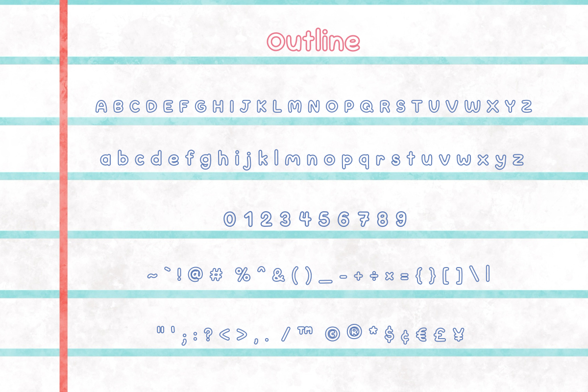 Cute Note Display Font + Bonus, a Handwritten Font by Babymimiart (Photo 7 of 8)