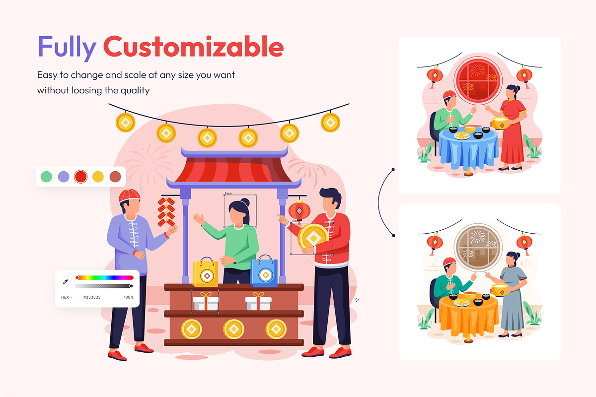 Chinese New Year Illustrations, an Emoji Icon by Vectors Market (Photo 3 of 8)
