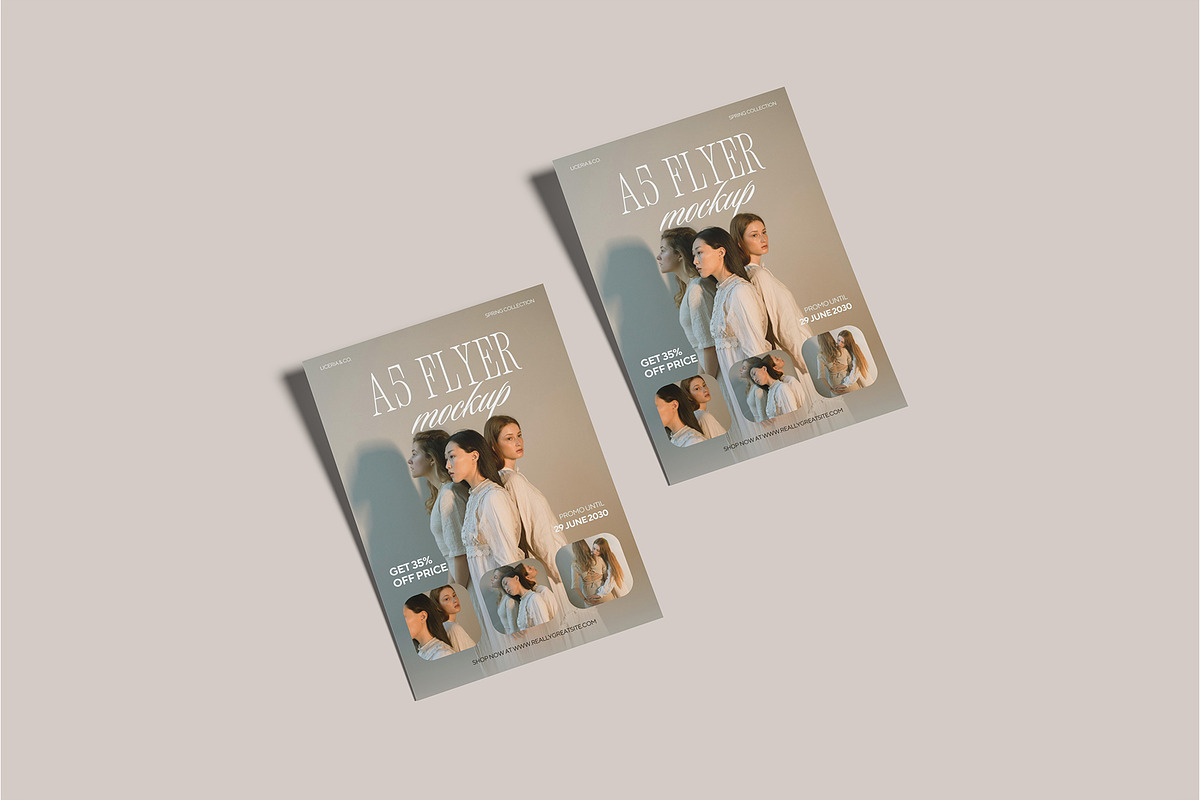 A5 Flyer Mockup, an Advertising Mockup by Bangdastudio (Photo 6 of 8)
