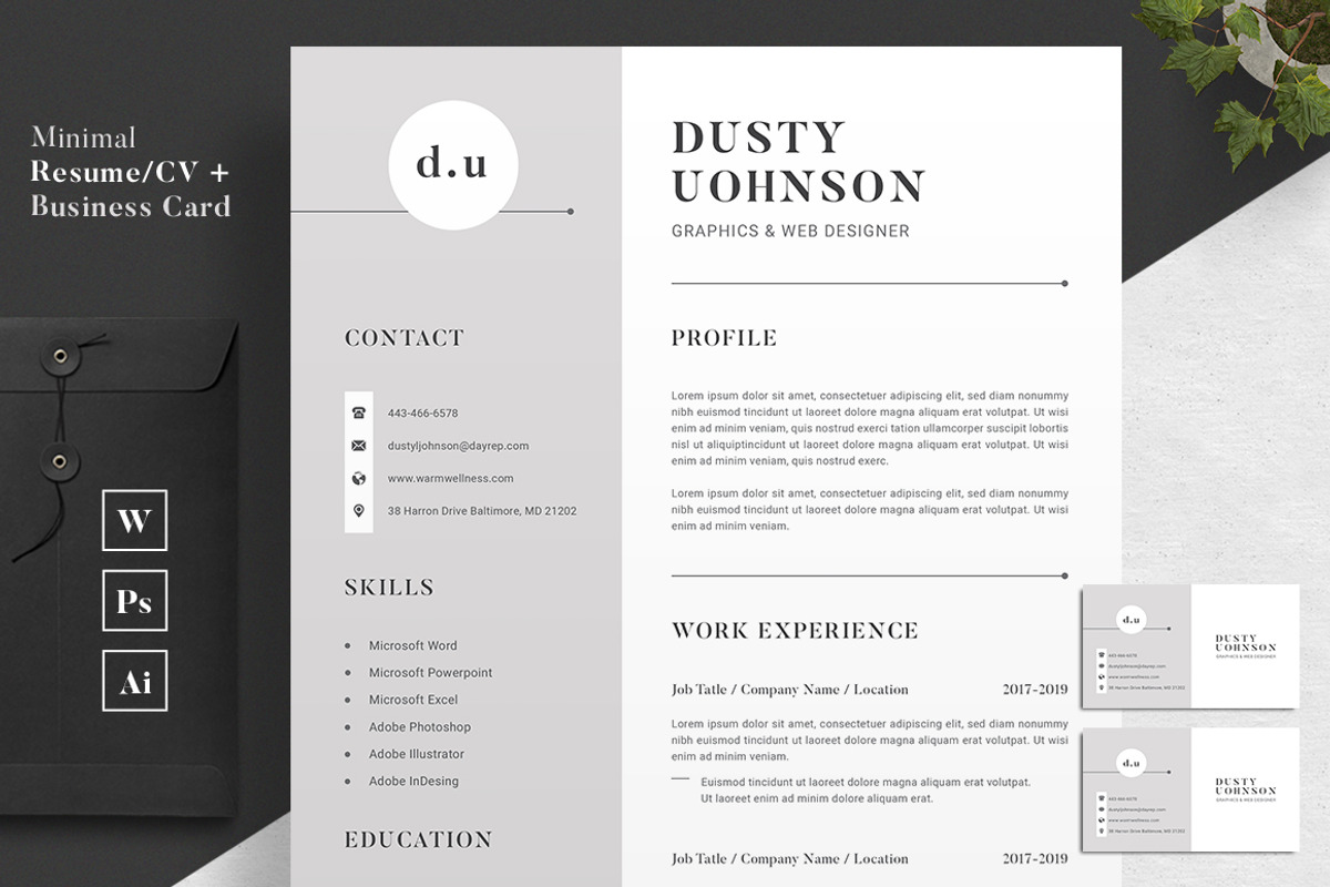 Resume/CV, a Resume Template by CreativeZoom (Photo 1 of 4)