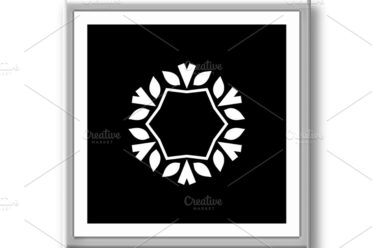 Flower ornament, logo, symbol, a Decorative Illustration by RODINA (Photo 3 of 3)