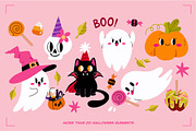 Cute HALLOWEEN clip art, a Seasonal Illustration by UnaAnya (Thumbnail 3 of 7)