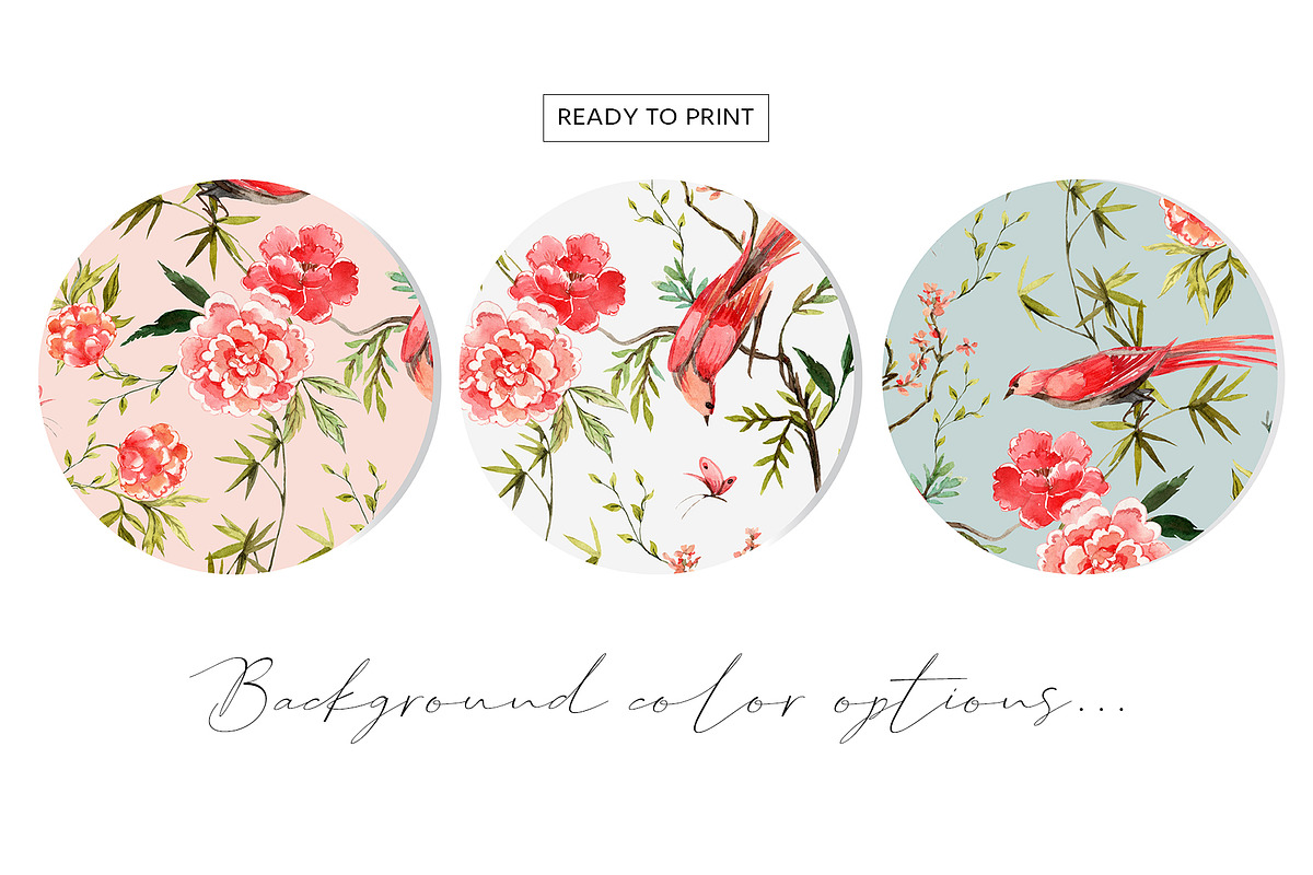 Chinoiserie Paradise, a Pattern Graphic by HannaStudio (Photo 2 of 8)