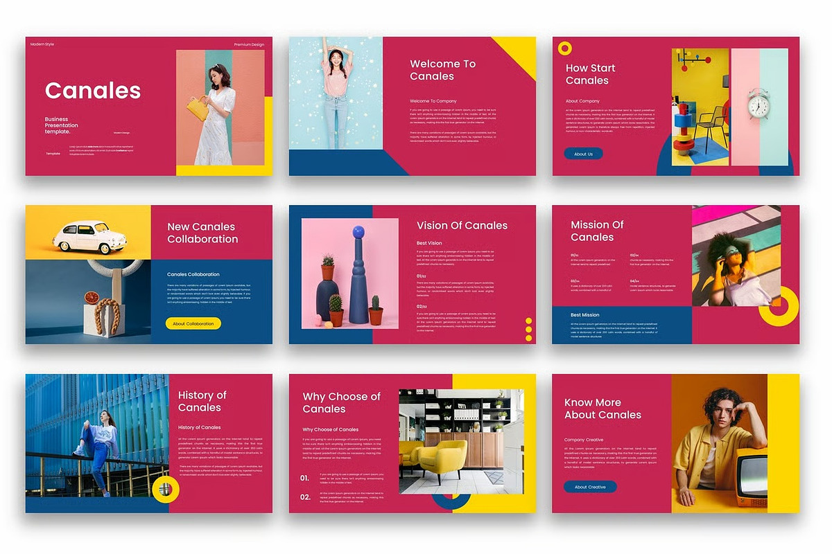 Canales – Business PowerPoint, a Presentation Template by kreatifreya (Photo 2 of 5)