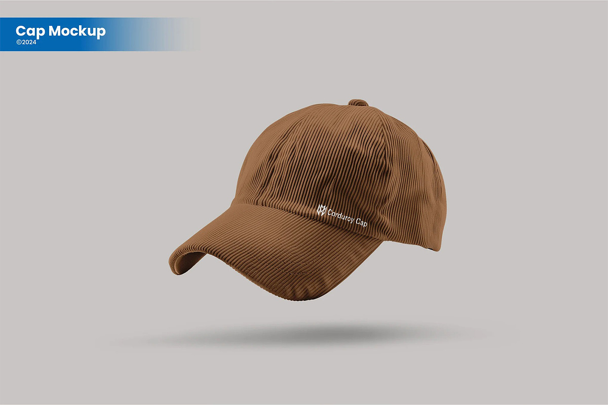Cap Cordury Mockup, a Hat Mockup by SilverStudio778