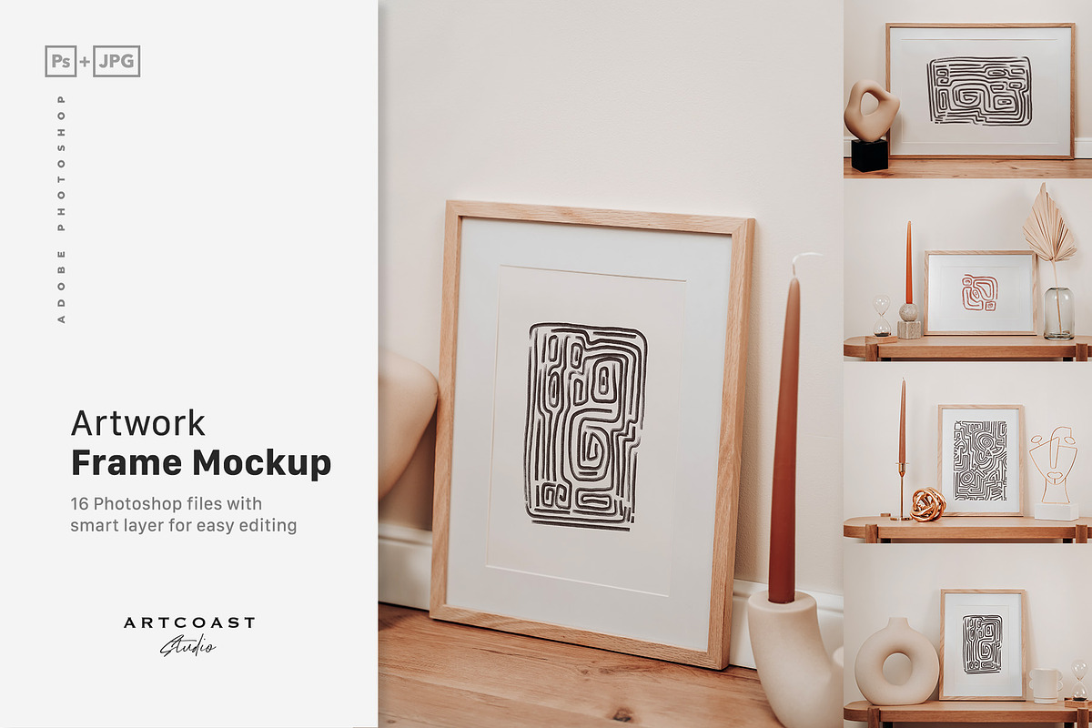 Artwork Frame Mockup, a Household Mockup by Artcoast Studio (Photo 2 of 9)