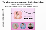 Squarespace website Virtual Assist, a Squarespace Template by Amiraliya (Thumbnail 2 of 9)
