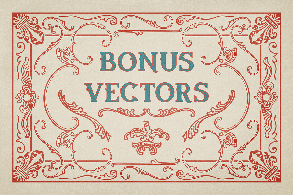 Oldser Typeface + Bonus Vectors preview 6