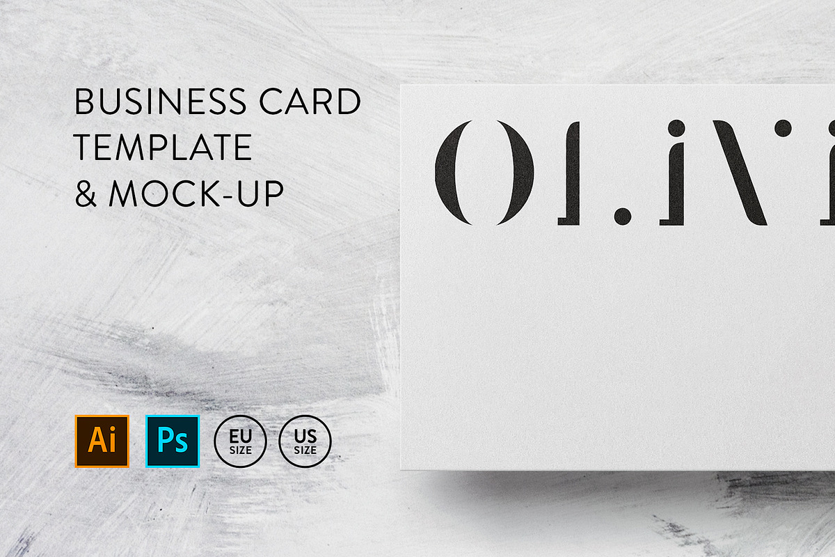 Business card Template & Mock-up, a Business Card Template by PrintPixel (Photo 1 of 7)