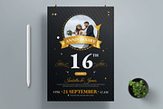 Wedding Anniversary Invitation Flyer, a Flyer Template by MightyDesign (Thumbnail 1 of 8)