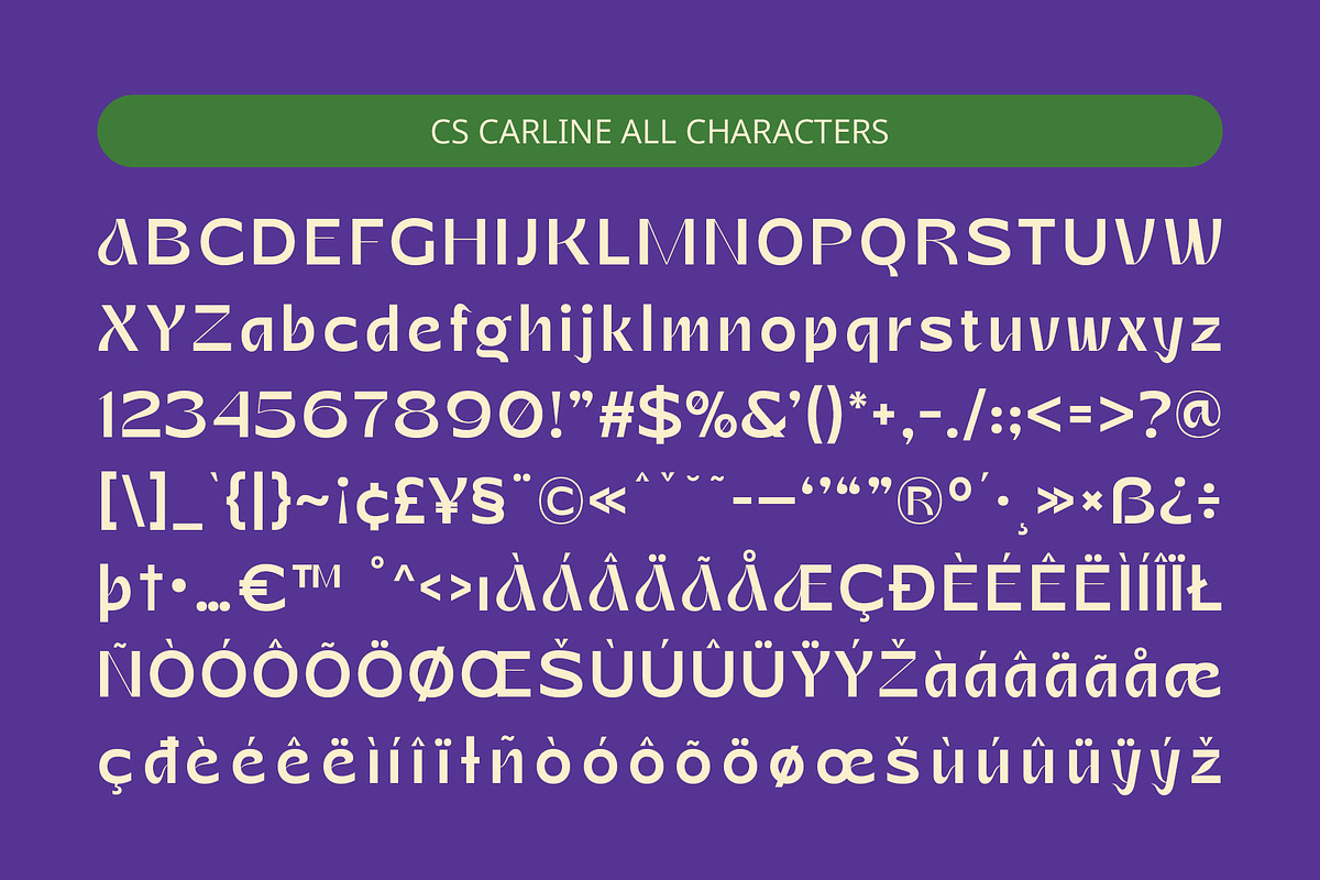 CS Carline – Art Nouveau Font, a Sans Serif Font by Craft Supply Co. (Photo 8 of 8)