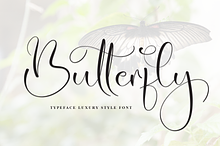 Butterfly | Script Font