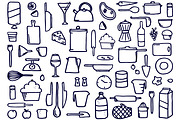 100+ Hand Drawn Kitchen Elements, an Object Graphic by Interior Mockup Co (Thumbnail 3 of 4)