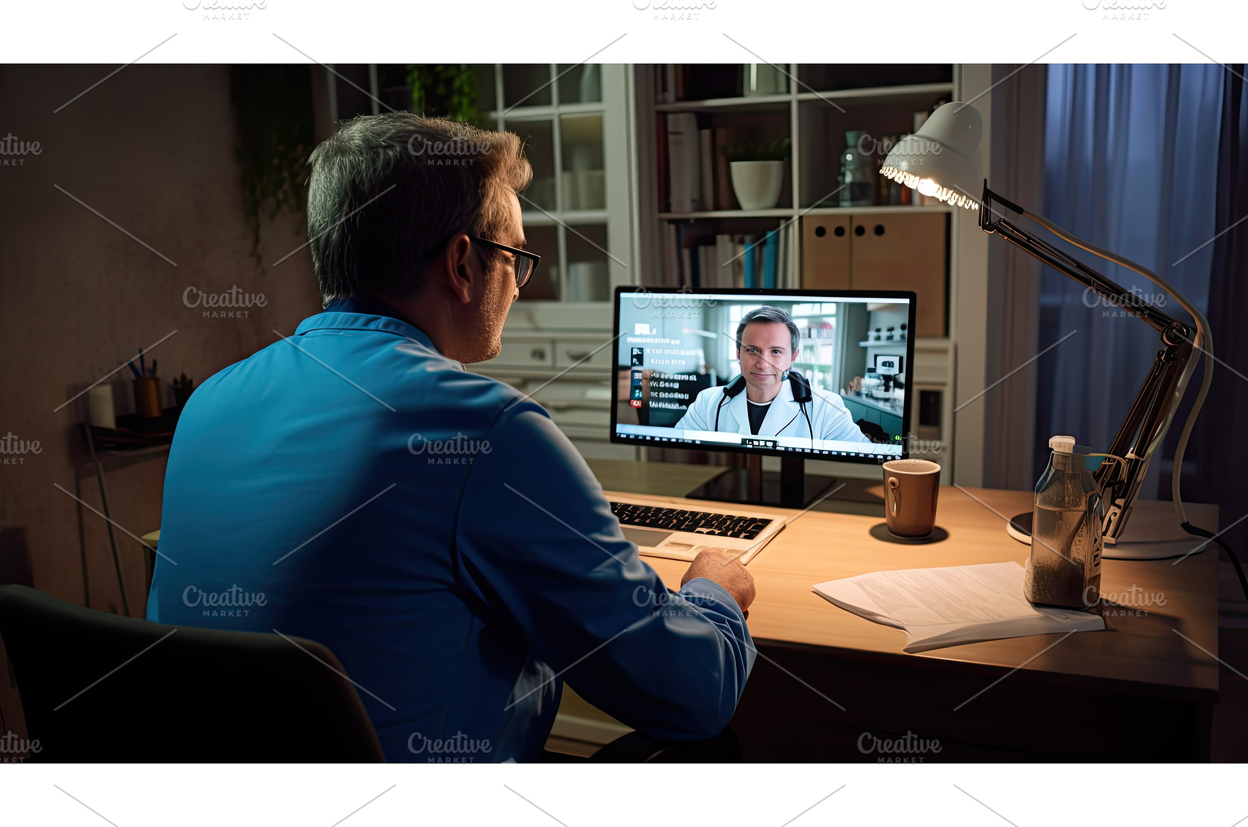 call technology medical ai generated, a Health & Medical Photo by pikepicture