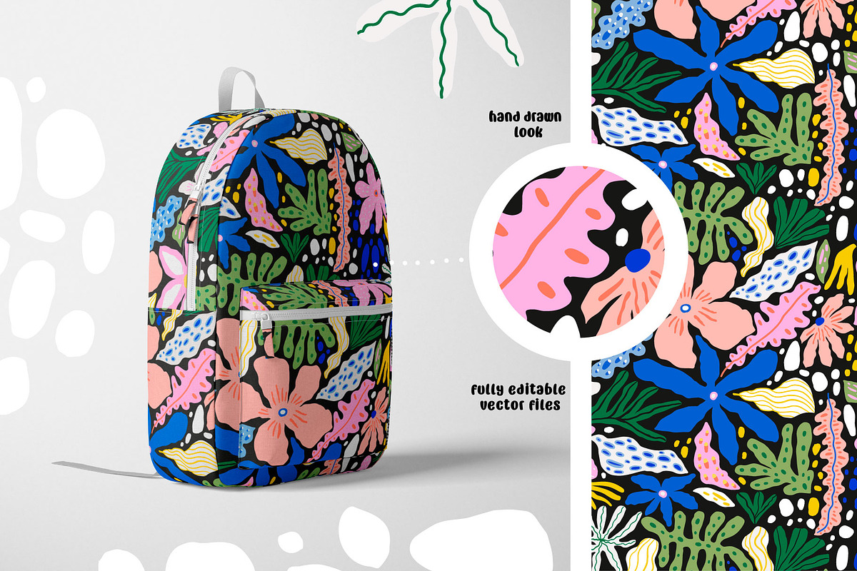 DEEP TROPICAL floral collection, a Texture Graphic by solmariart (Photo 3 of 8)