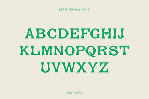 Baltimore Serif Display Font