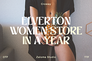 Croway, a Sans Serif Font by Zaloma Studio (Thumbnail 5 of 20)