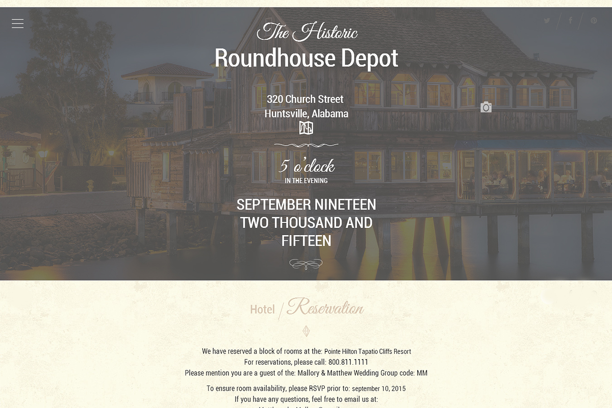 Onepage Wedding Wordpress Theme, a WordPress Template by Cmsideas (Photo 4 of 5)