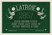 Latroif, a Serif Font by graphicook (Thumbnail 5 of 10)