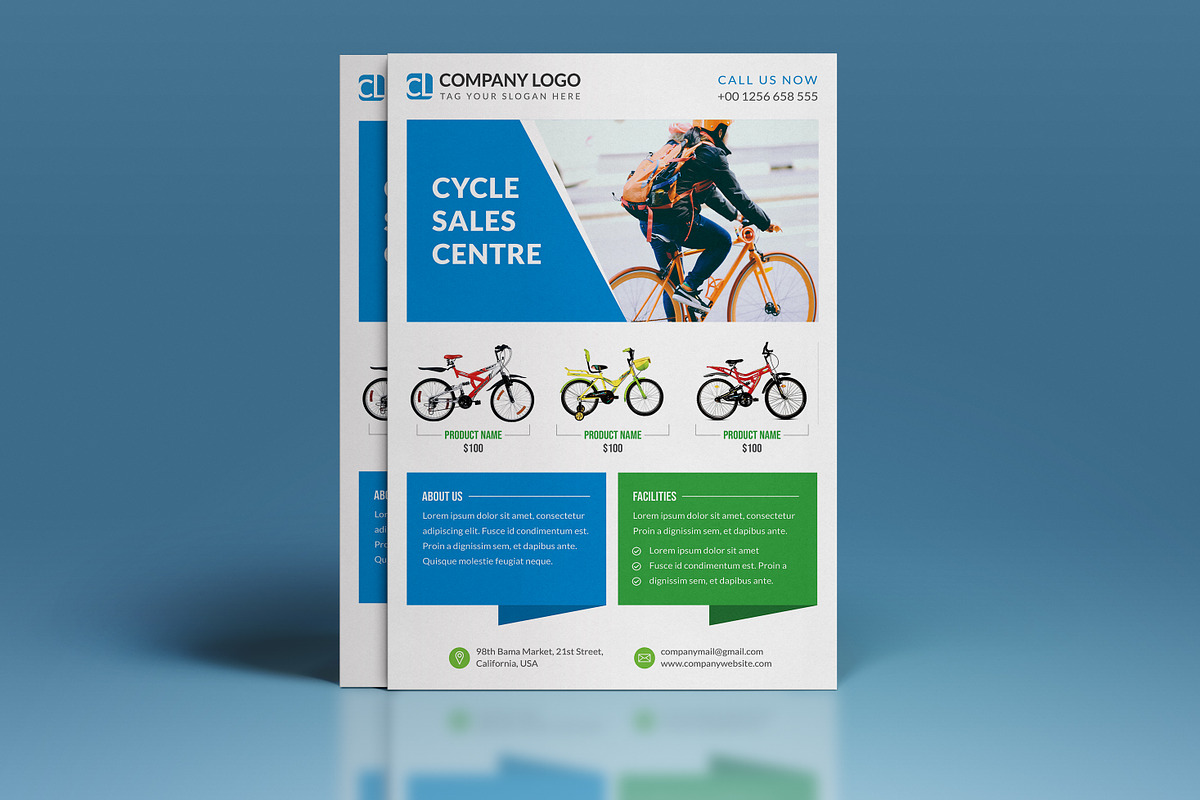 Cycle Store Flyer, a Flyer Template by graphicsunday