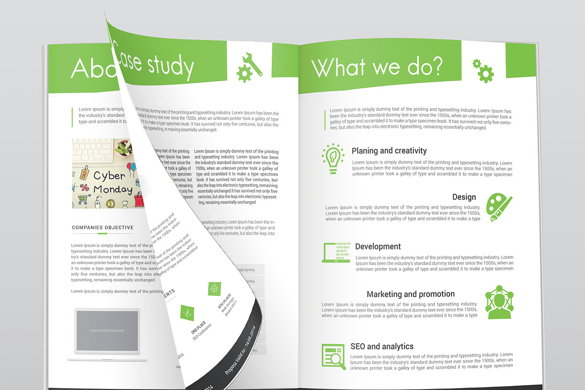 Business Web proposal, a Stationery Template by Graphicalark (Photo 2 of 4)