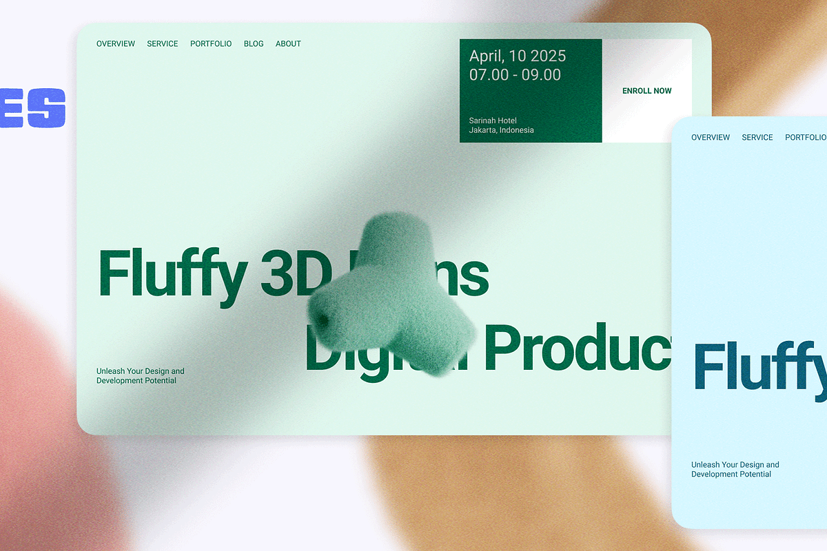 100 Fluffy 3D Elements, an Object Graphic by Tridimensi Pro (Photo 15 of 18)