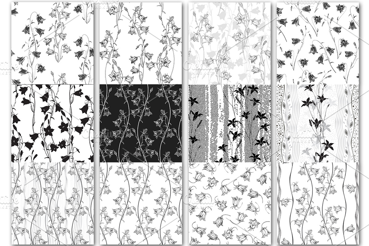 Wildherbs and flowers. Patterns., a Pattern Graphic by maritime_m (Photo 8 of 16)