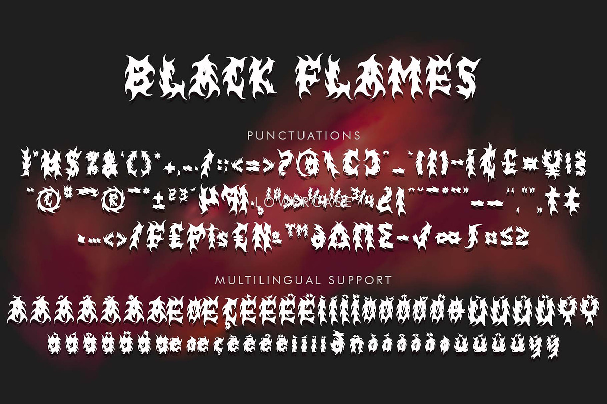 Black Flames, a Blackletter Font by Yoga Letter (Photo 7 of 8)