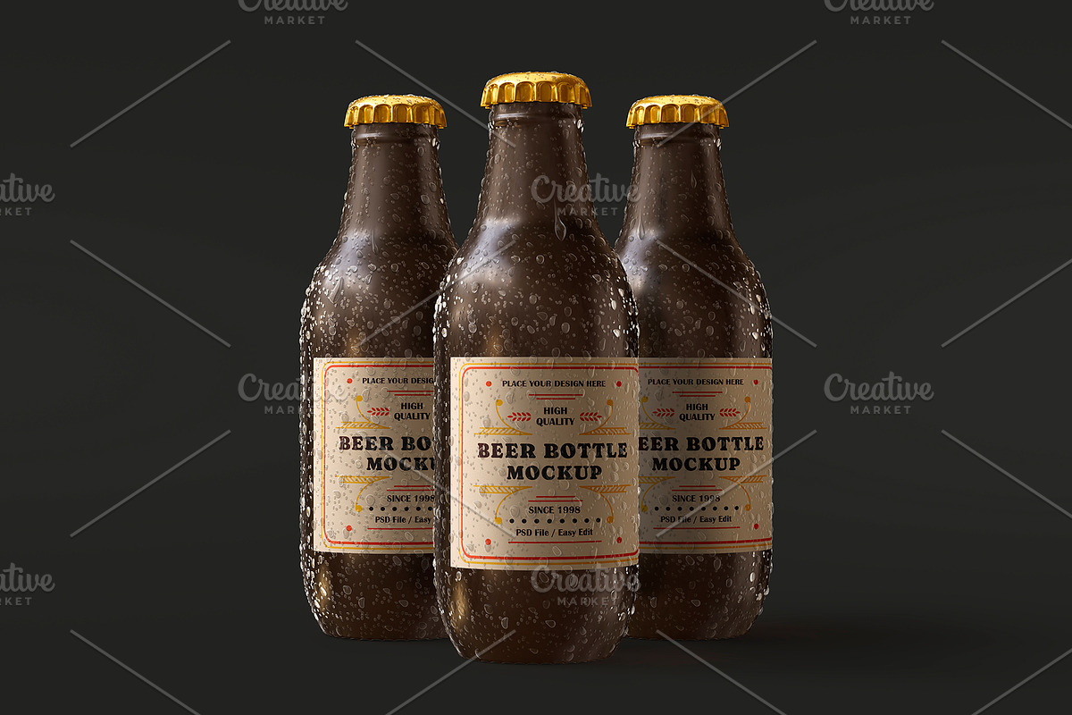 Drink Glass Bottle Mockup Set, a Packaging Mockup by ForgeDesign (Photo 6 of 6)
