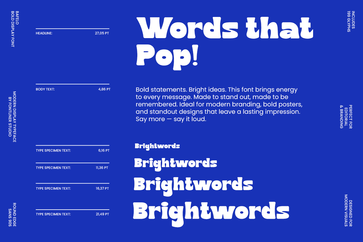 Bold Round Serif Font - Bafelo, a Serif Font by Font Liner (Photo 9 of 10)