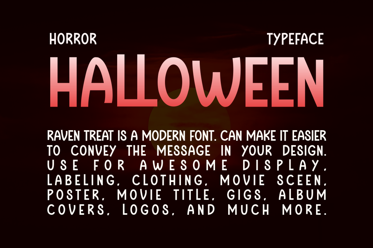 Raven Treat - Halloween Font, a Handwritten Font by Viswal Studio (Photo 3 of 5)