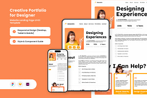 Alexandra - Portfolio Landing Page, a Landing Page Template by twinstd
