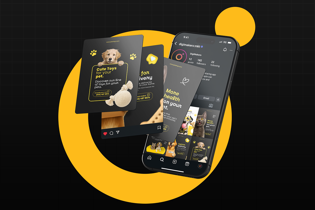 Social Media – PetShop (Psd+Canva), a Social Media Template by Nina Shaw (Photo 6 of 11)