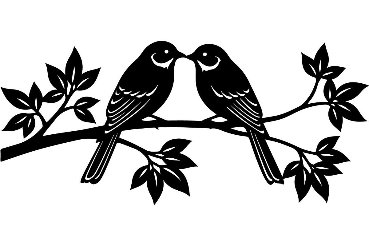 Birds on Branch Vector Collection, an Illustration by Designer_Momina (Photo 19 of 21)