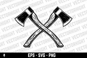 illustration of two crossed axes, an Object Illustration by Vectorhight (Thumbnail 3 of 3)