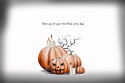 Halloween pumpkins and skeletons, an Illustration by Alena Sid (Thumbnail 12 of 12)