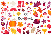 Autumn Forest Kit, an Object Illustration by miumiu (Thumbnail 7 of 7)