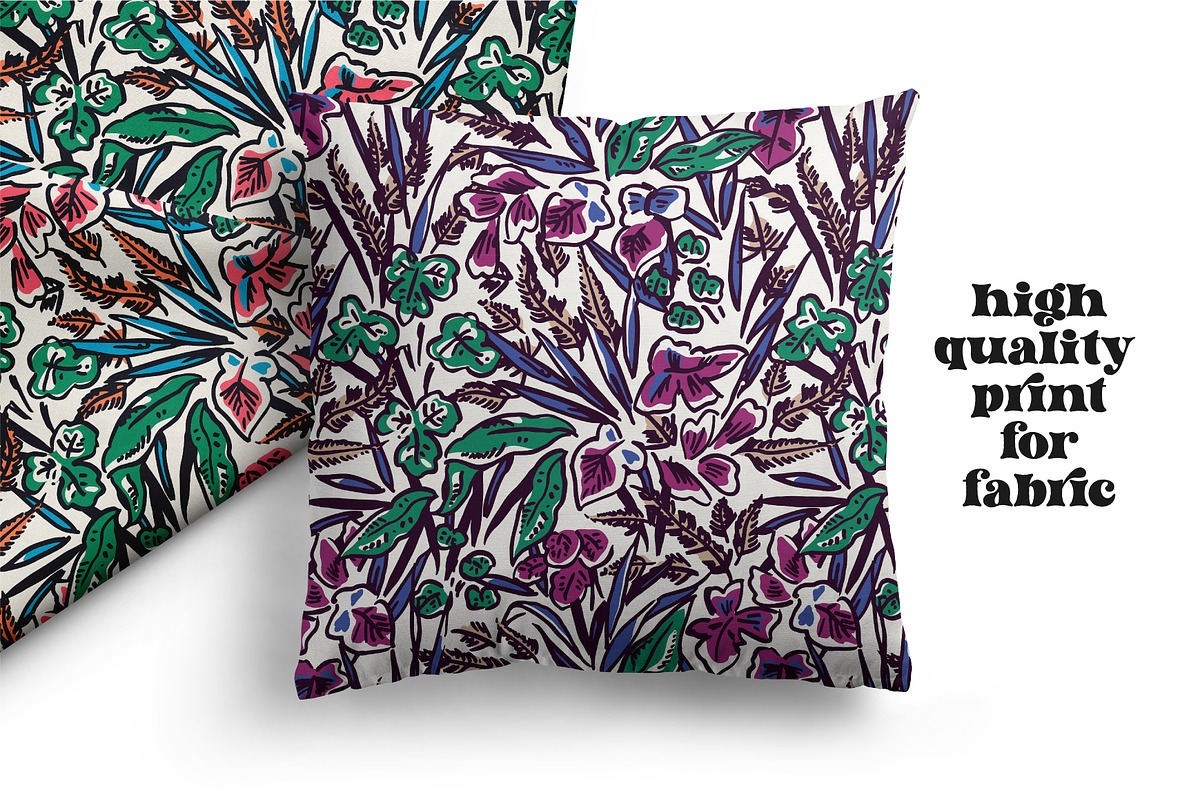 Hand-drawn Tropical Flower Patterns, a Pattern Graphic by ASTUDIO (Photo 2 of 7)
