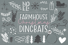 FARMHOUSE CHRISTMAS DINGBATS Font