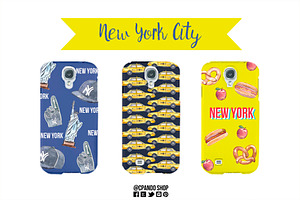 New York Watercolor Clip Art