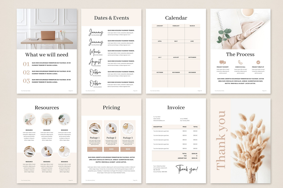 Coaching Client Welcome Pack Canva, a Brochure Template by DeeBeeDesign (Photo 7 of 10)