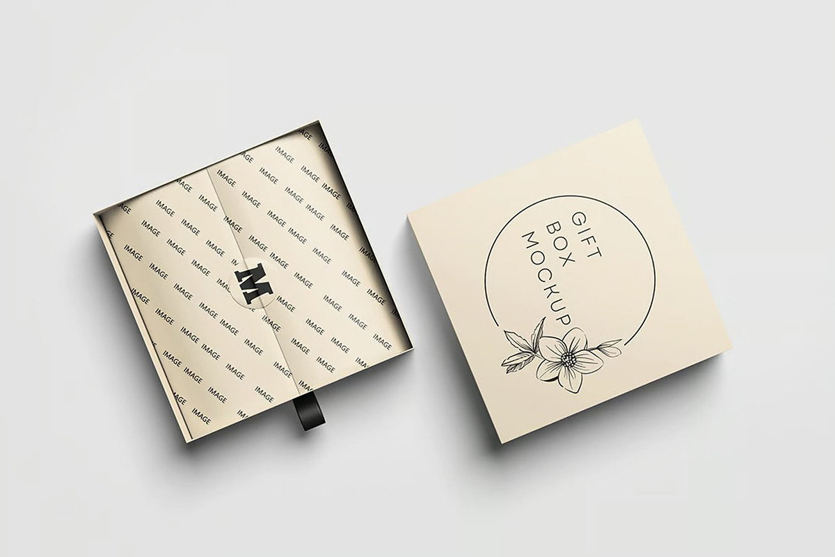 Gift Box Mockup, a Packaging Mockup by Hubzway (Photo 4 of 7)