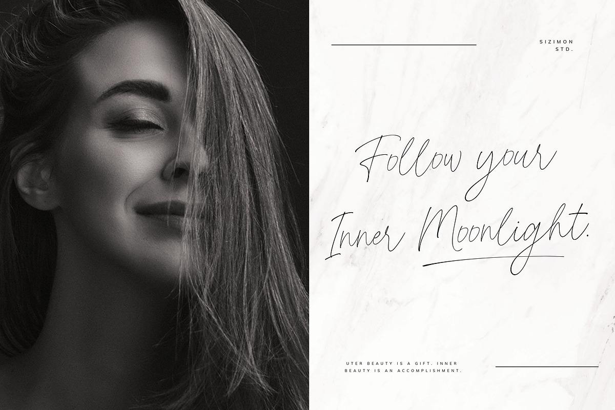 Rosiecated Script!, a Script Font by sizimon (Photo 11 of 12)