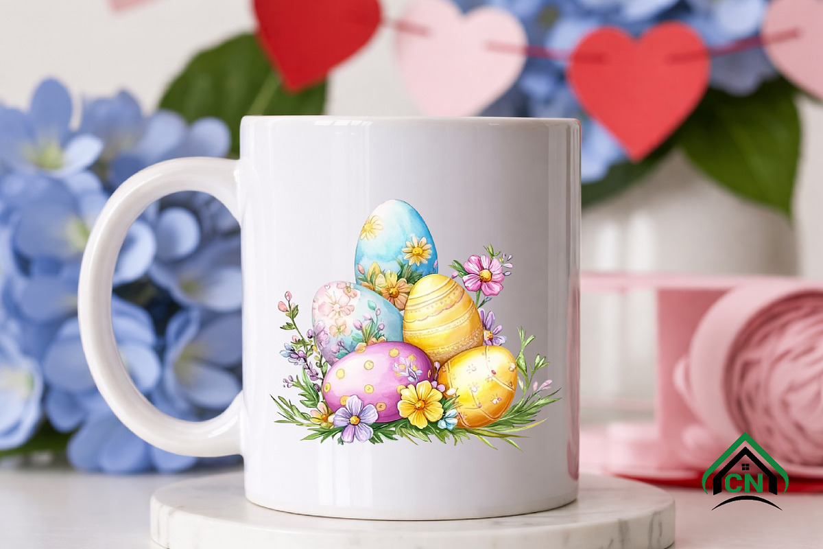 Watercolor Easter Clipart PNG, an Illustration by Craft Nest (Photo 8 of 12)