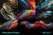 Glitter Brush strokes. 68 images, a Decorative Illustration by Handmadefont (Thumbnail 4 of 14)