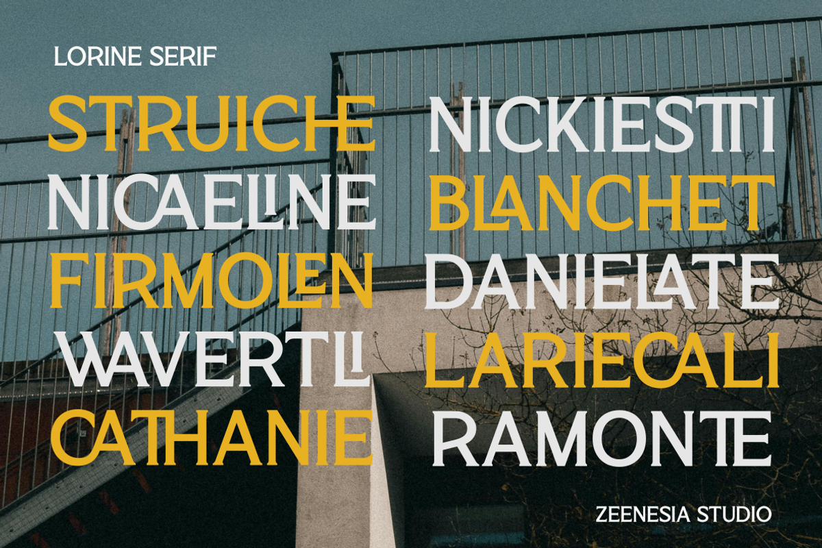 Lorine, a Serif Font by zeenesia (Photo 6 of 14)
